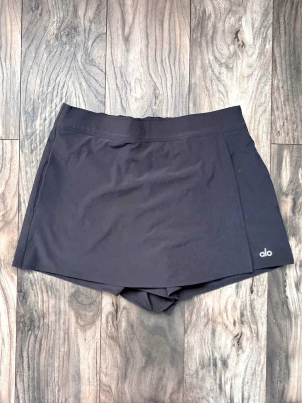 Alo Yoga Clubhouse Black Skort- small